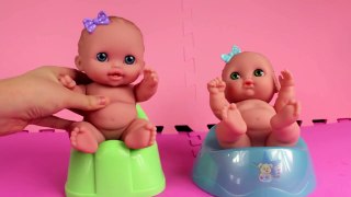 Baby Doll Potty Training Eating Food Bathtime surprise eggs minions Peppa Pig Masha and the Bear