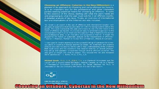 READ book Choosing an Offshore Cybertax in the New Millennium FREE BOOOK ONLINE