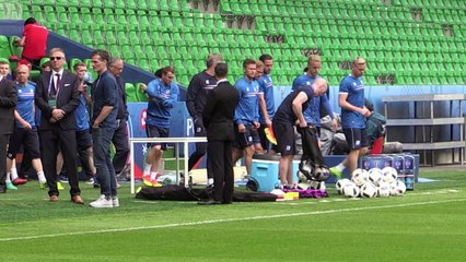 Iceland prepare for first Euro 2016 match against Portugal