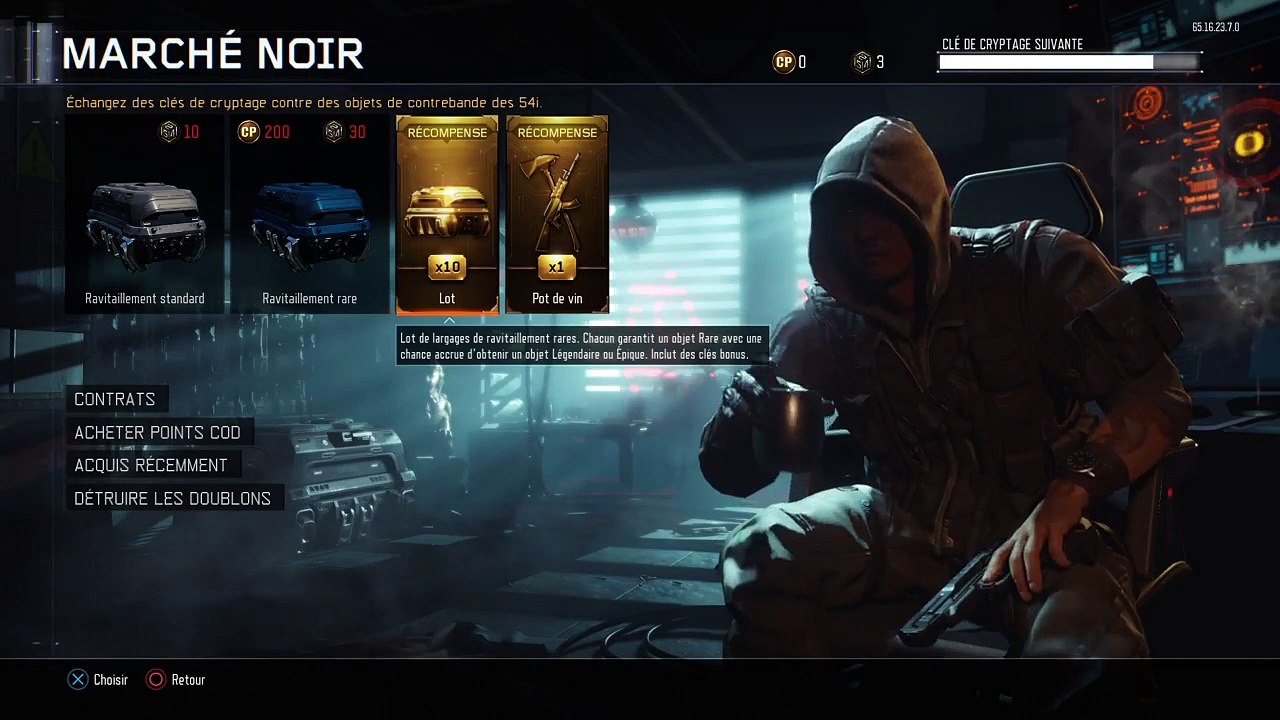 Ouverture du pot de vin + 10 RAVITAILLEMENT RARE