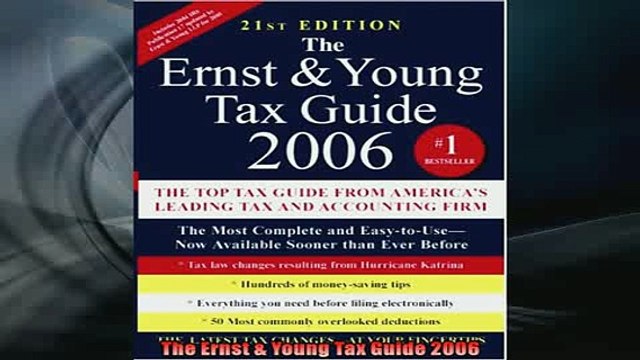 Free PDF Downlaod The Ernst Young Tax Guide 2006 FREE BOOOK ONLINE