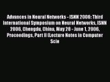 [PDF] Advances in Neural Networks - ISNN 2006: Third International Symposium on Neural Networks