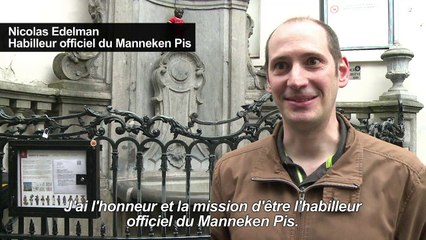 Euro-2016: le Manneken Pis, "12e Diable" face à l'Italie