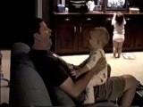 Baby Laughing at Dad (and imitating him)