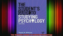 READ book  The Students Guide to Studying Psychology Full EBook