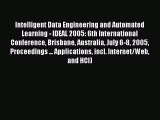[PDF] Intelligent Data Engineering and Automated Learning - IDEAL 2005: 6th International Conference