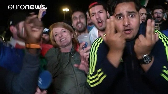 İtalyan taraftarlar Belçika galibiyeti ile doyasıya eğlendi