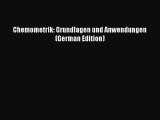 Read Chemometrik: Grundlagen und Anwendungen (German Edition) PDF Free