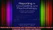 READ book  Reporting in Counselling and Psychotherapy A Trainees Guide to Preparing Case Studies Full Free