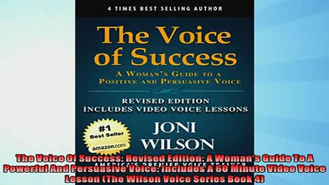 FREE DOWNLOAD  The Voice Of Success Revised Edition A Womans Guide To A Powerful And Persuasive Voice  BOOK ONLINE