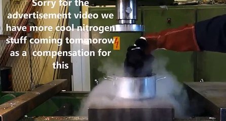 Doing laundry with hydraulic press and liquid nitrogen - YouTube