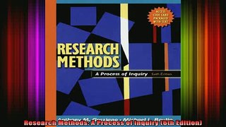 Free Full PDF Downlaod  Research Methods A Process of Inquiry 6th Edition Full Ebook Online Free