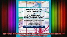 READ book  Research Methods in Clinical Psychology An Introduction for Students and Practitioners Full Free