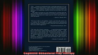 READ book  CognitiveBehavioral Play Therapy Full EBook