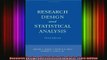 DOWNLOAD FREE Ebooks  Research Design and Statistical Analysis Third Edition Full Free
