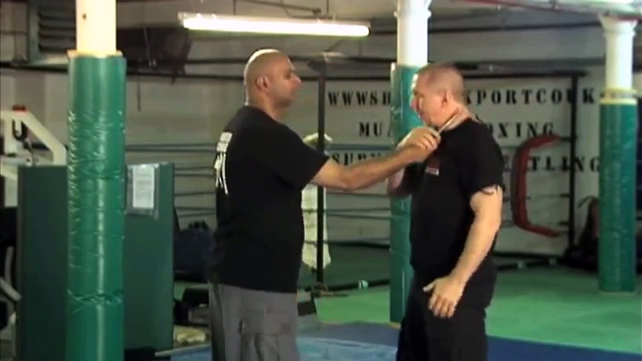 knife under the throat.what to do