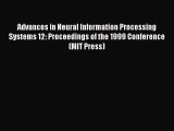 [PDF] Advances in Neural Information Processing Systems 12: Proceedings of the 1999 Conference