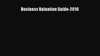 [PDF] Business Valuation Guide-2016 Download Online