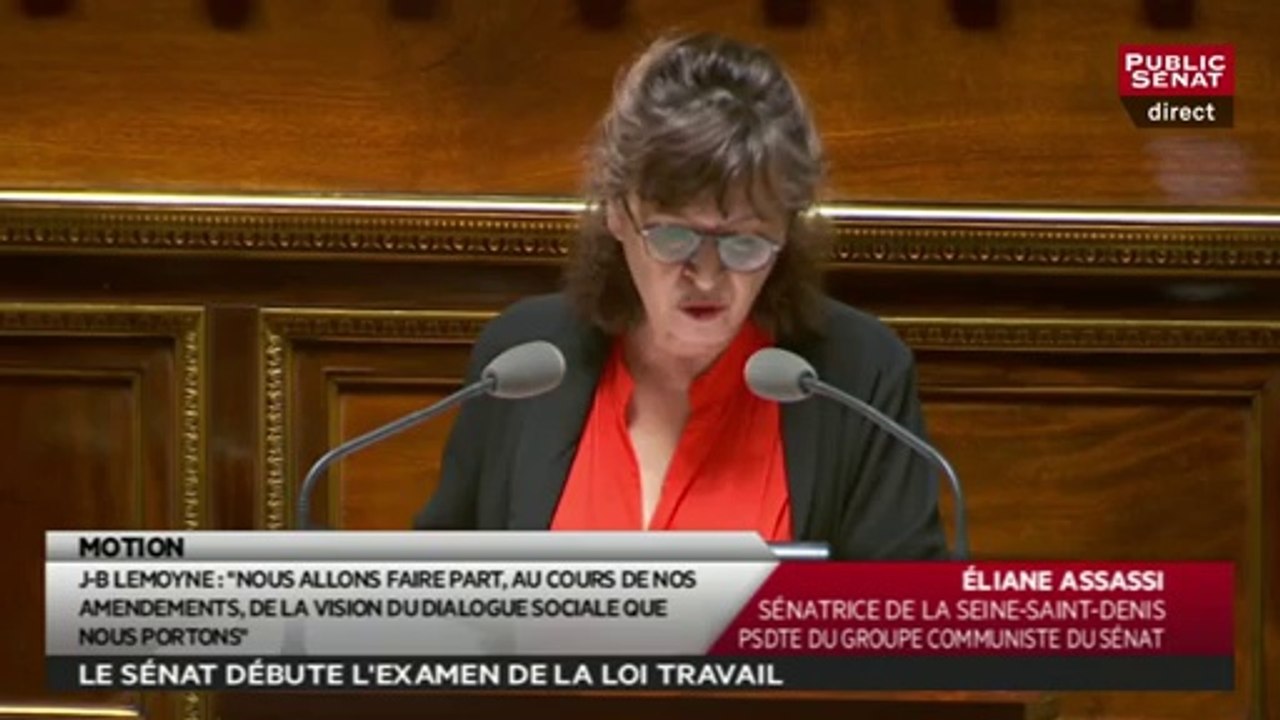 Loi Travail : intervention de Vincent Capo-Canellas, orateur de la majorité sénatoriale sur la motion d'irrecevabilité déposé par le groupe CRC (13/06/2016)
