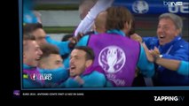 Euro 2016 : Belgique – Italie, Antonio Conte finit le nez en sang en célébrant le premier but italien (Vidéo)