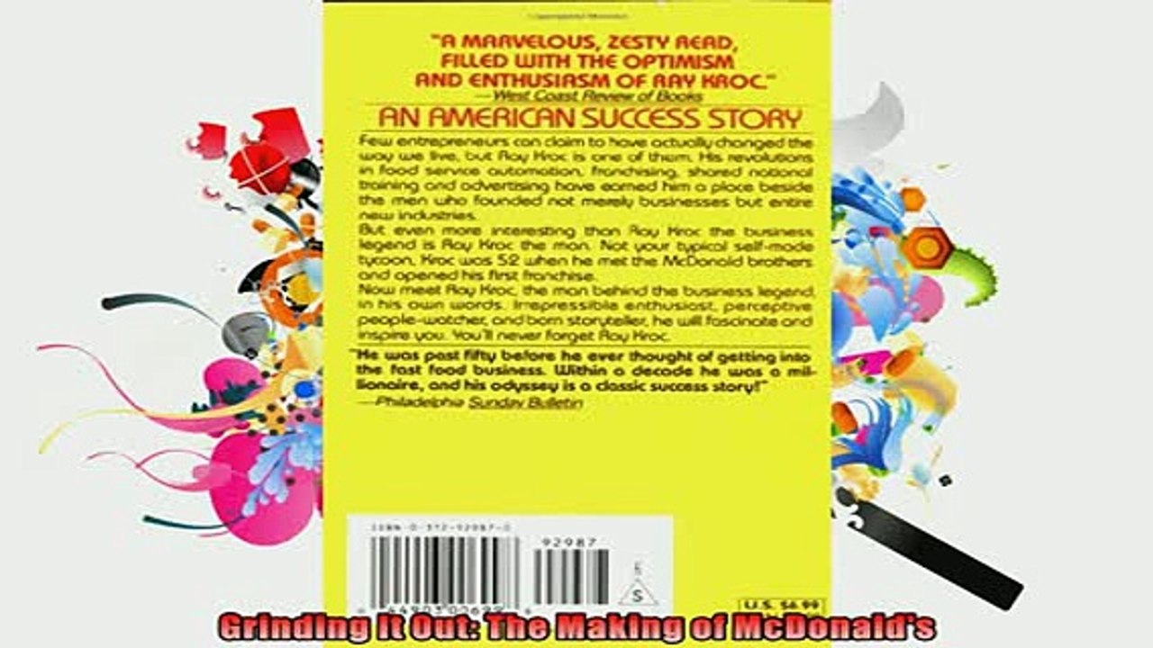Free PDF Downlaod  Grinding It Out The Making of McDonalds READ ONLINE