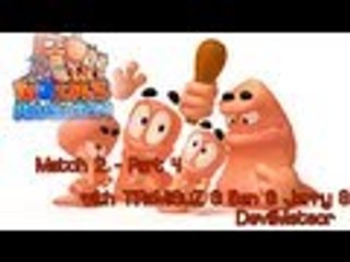 Worms Revolution - Match 2 - Let's Play w/ Jerry & Ben & TiRaMiSuZ & DevilMeteor - Part 4