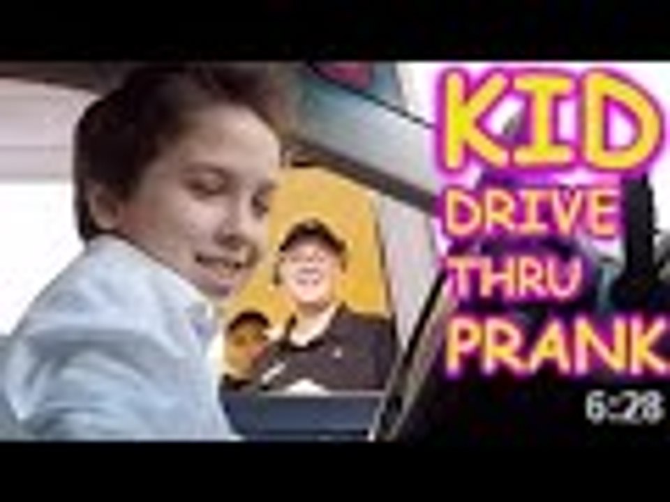 11 year old kid drive thru Prank - KID Prank 2015