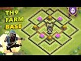 Clash Of Clans - NEW UPDATE - NEW TH9 FARMING BASE WITH AIR SWEEPER 2016