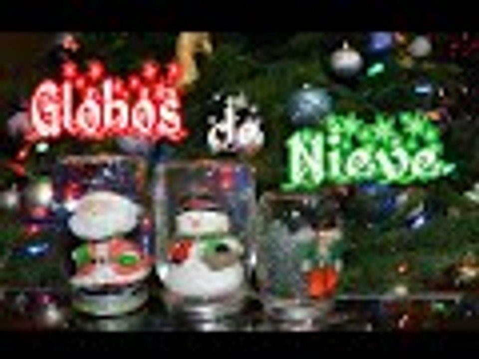 DIY : Como hacer ✿✿ Globos de Nieve ✿✿ para Navidad