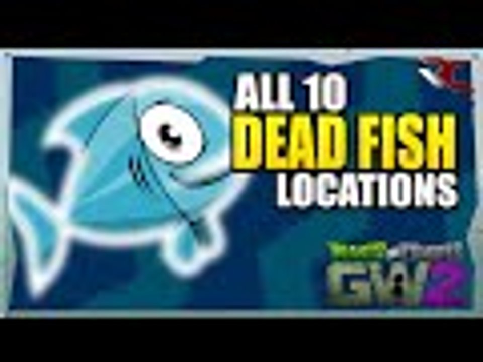 All 10 Secret Fish Locations in The Battleground | Plants vs Zombies Garden Warfare 2 (Collectibles)