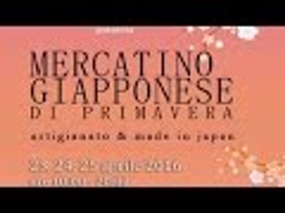 VLOG MERCATINO GIAPPONESE