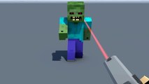 Minecraft Short: Shooting a Zombie