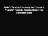 [PDF] Blake's America: A Prophecy and Europe: A Prophecy: Facsimile Reproductions of Two Illuminated