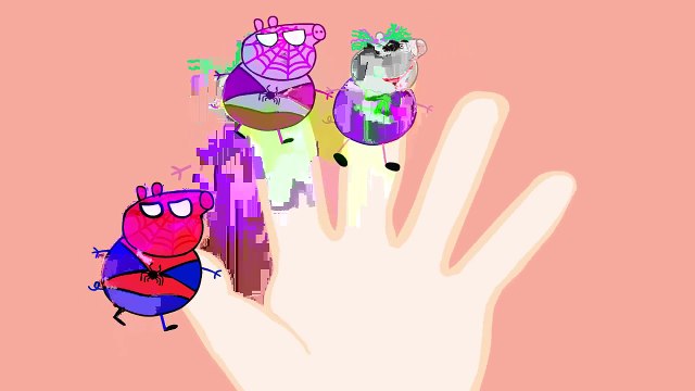 Peppa Pig George Crying kidneping SpiderMan Finger Family Nursery Rhymes Lyrics new episode Parody