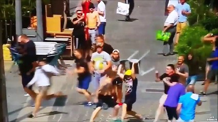 L'affrontement des Hooligans Russes VS Anglais - Euro 2016