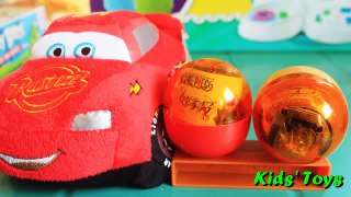Cars 2 McQueen and Surprise Toys Bandai Capsule Toys