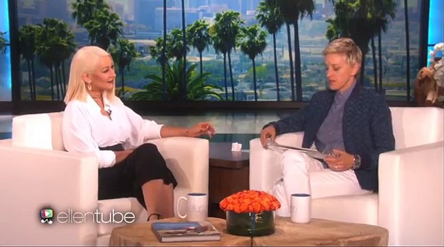 Christina Aguilera Sings Whitney Houston,Beyonce,Madonna,Adele on Ellen