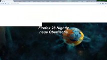 Firefox 28 Nightly, Neue Oberfläche 