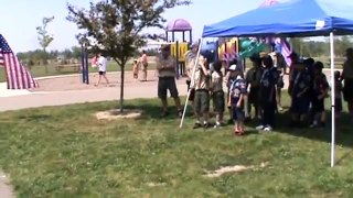 Aiden's 2012 Cubscout Crossover Ceremony~Bear to Webelo May 20'12.wmv