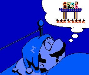 Mario , Luigi and Yoshi waking up