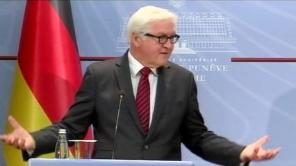 Report TV - Steinmeier në Tiranë: Shkodran Mustafi rriti interesin për Shqipërinë