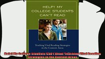 read now  Help My College Students Cant Read Teaching Vital Reading Strategies in the Content