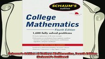 read now  Schaums Outline of College Mathematics Fourth Edition Schaums Outlines