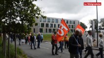 Quimperlé.  250 manifestants à l'hôtel communautaire