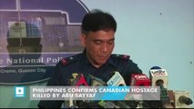Philippines confirms canadian hostage killed by Abu Sayyaf