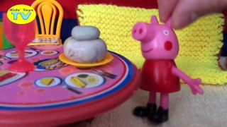 Peppa Pig Play Doh Stop Motion kitchen Fun family toys playset Español New compilation