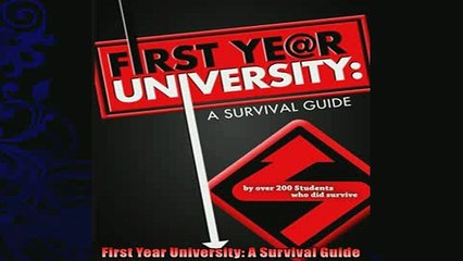best book  First Year University A Survival Guide