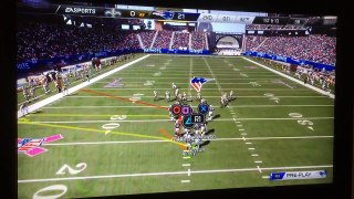 Brilliant Hail Mary pass on Madden 25 in the last seconds of 2nd half. About 70 yards!