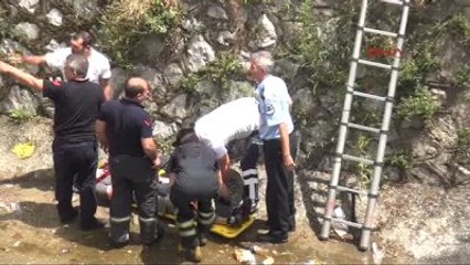 Bursa Dere Yatağında Kurtarılmak İstemedi