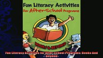 read now  Fun Literacy Activities for Afterschool Programs Books And Beyond